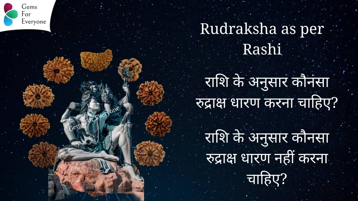 Rudraksha as per Rashi